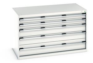 Bott Workshop Storage Drawer Units1300mmW x 750mmD Bott Cubio 5 Drawer Cabinet 1300Wx750Dx800mmH